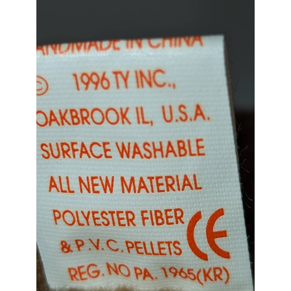 Vintage Ty Beanie Babies 1997 Teddy Style 4200 PVC Pellets New Mint - Picture 5 of 9